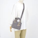 Dior Lady Dior Small Lambskin Grey GHW