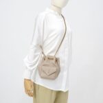 Saint Laurent Nano Bucket Taupe GHW