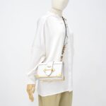 Prada Cahier City Calf Saffiano Bianco