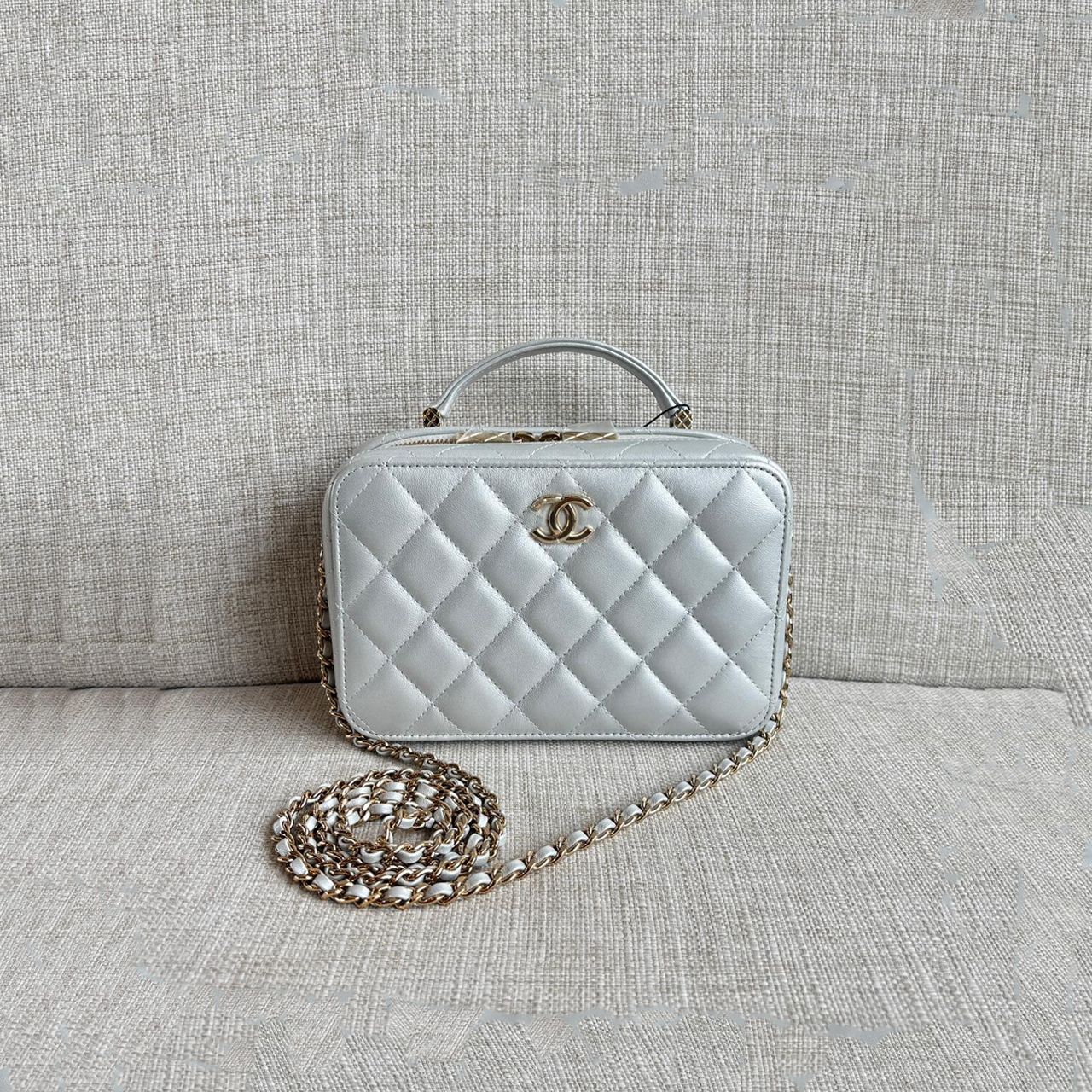 Chanel C22 Mini Lambskin Black GHW