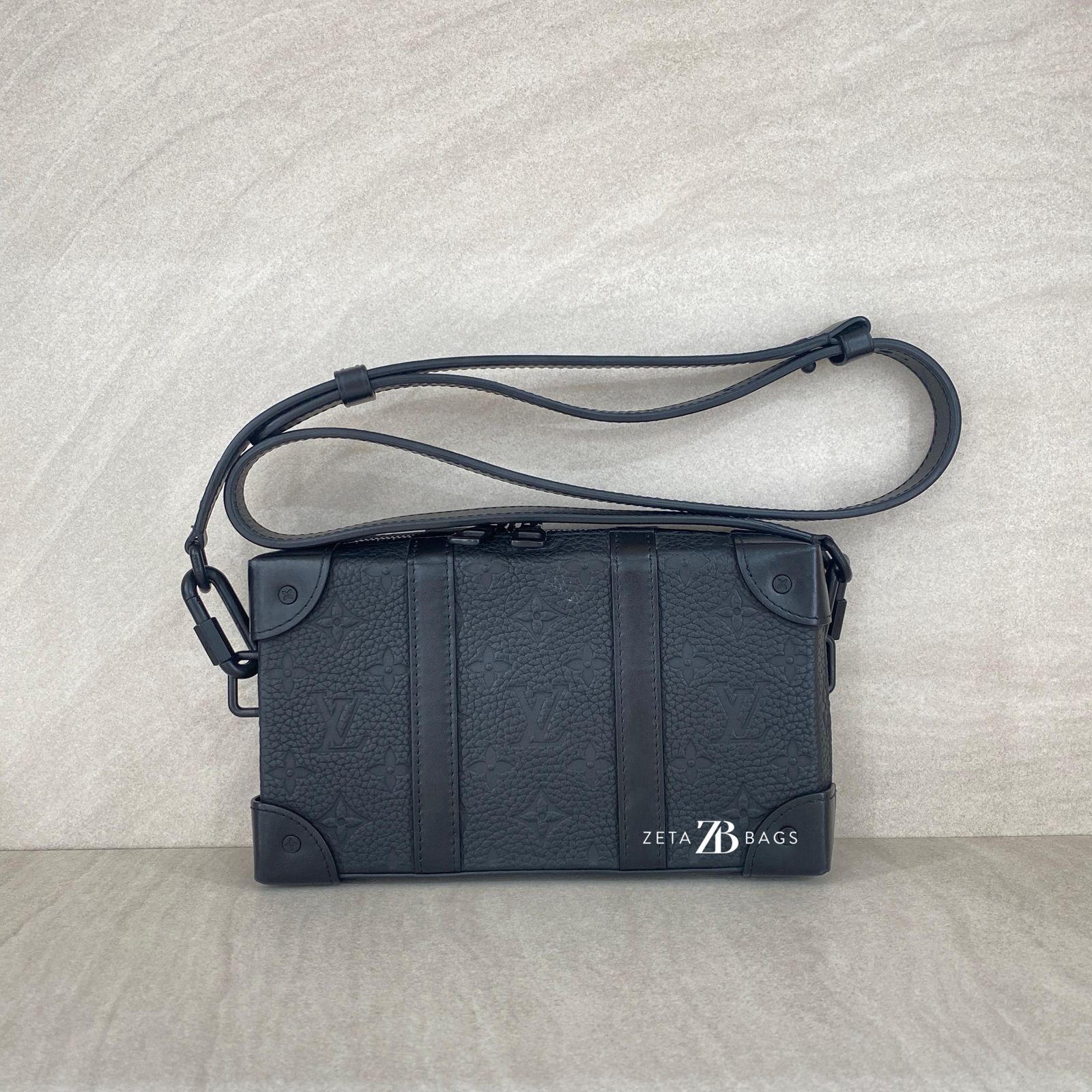 Louis Vuitton Soft Trunk Wallet Taurillon Monogram All Black