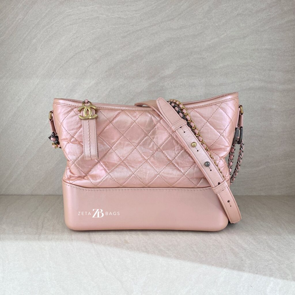 Chanel Gabrielle Medium Iridescent Light Pink