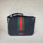 Gucci Techno Web Stripe Canvas Black SHW