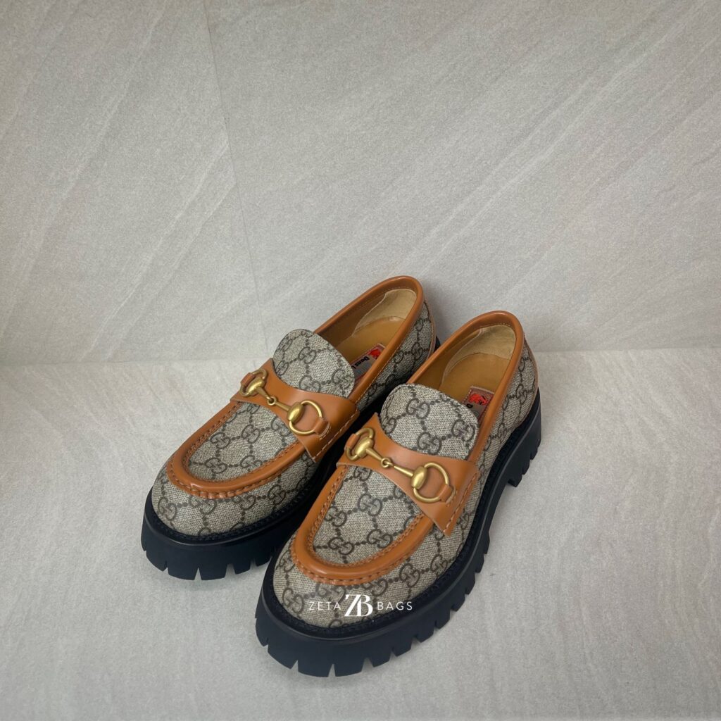 Gucci Loafer Horsebit Supreme Canvas Brown