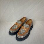 Gucci Loafer Horsebit Supreme Canvas Brown