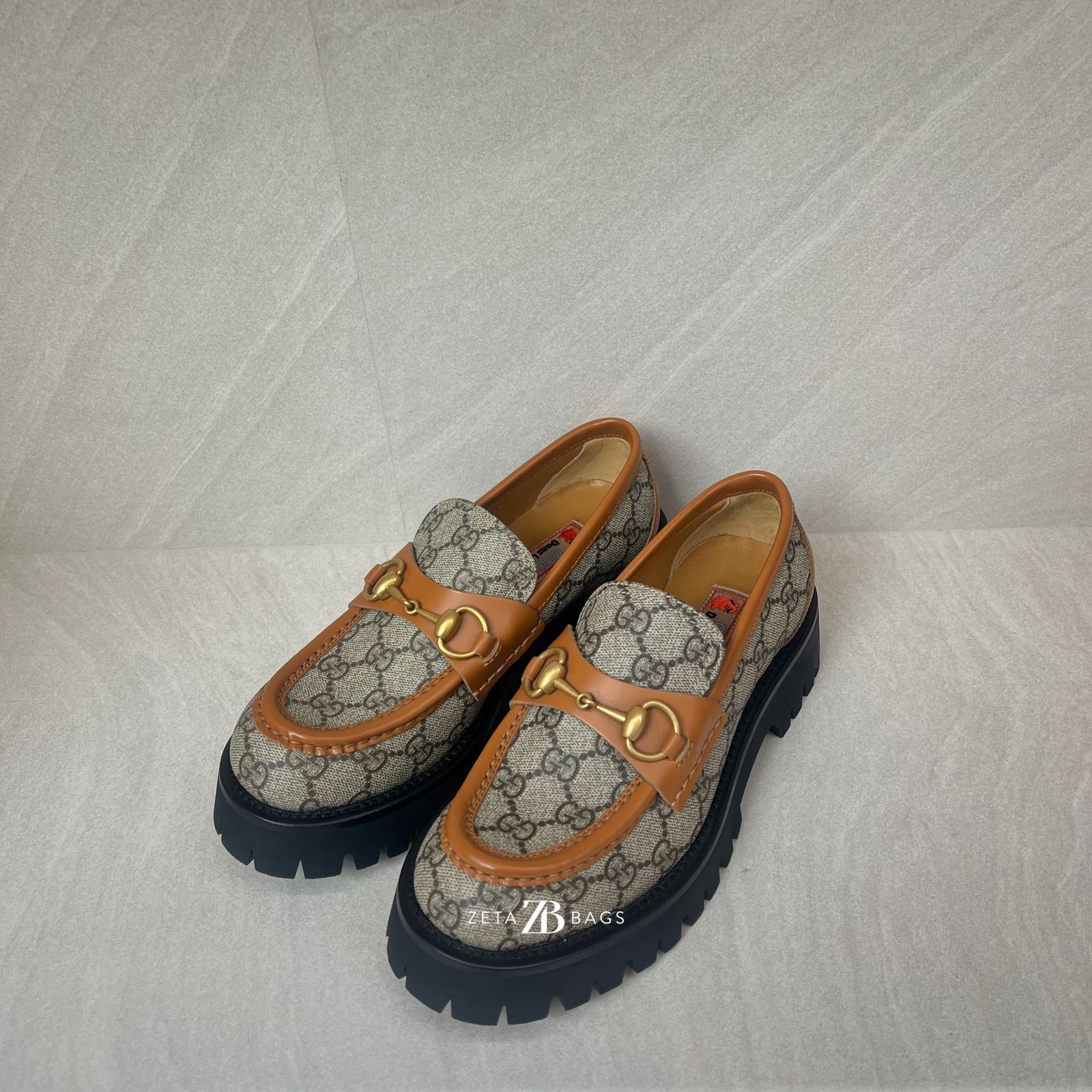 Gucci Loafer Horsebit Supreme Canvas Brown