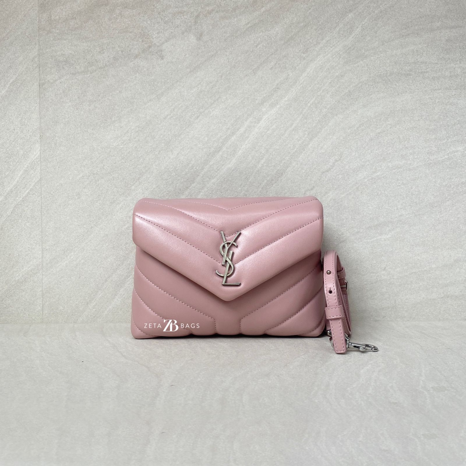 Saint Laurent Loulou Toy Baby Pink SHW
