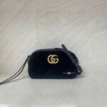 Gucci Marmont Camera Small Velvet Black GHW