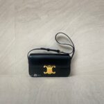 Celine Triomphe Black GHW