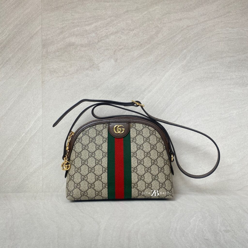 Gucci Ophidia Halfmoon GG Supreme Brown GHW