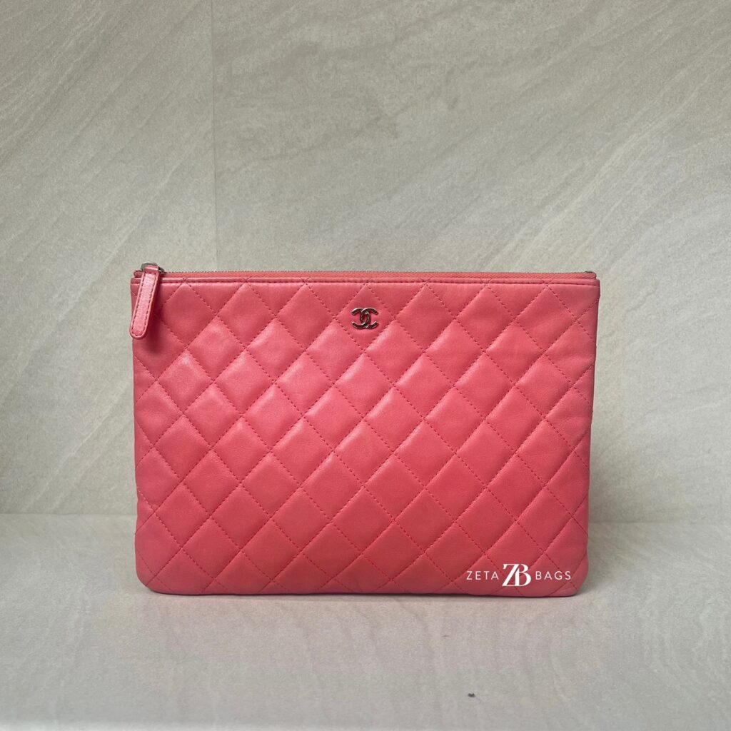 Chanel O Case Leather Pink SHW
