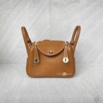Hermes Mini Lindy Clemence Gold PHW