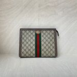 Gucci Ophidia Pouch GG Supreme Brown GHW