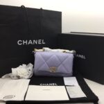 Chanel Small 19 Bag Lilac Lambskin
