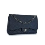 Chanel Jumbo Classic Double Caviar Navy SHW