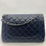 Chanel Jumbo Classic Double Caviar Navy SHW