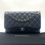 Chanel Jumbo Classic Double Caviar Navy SHW