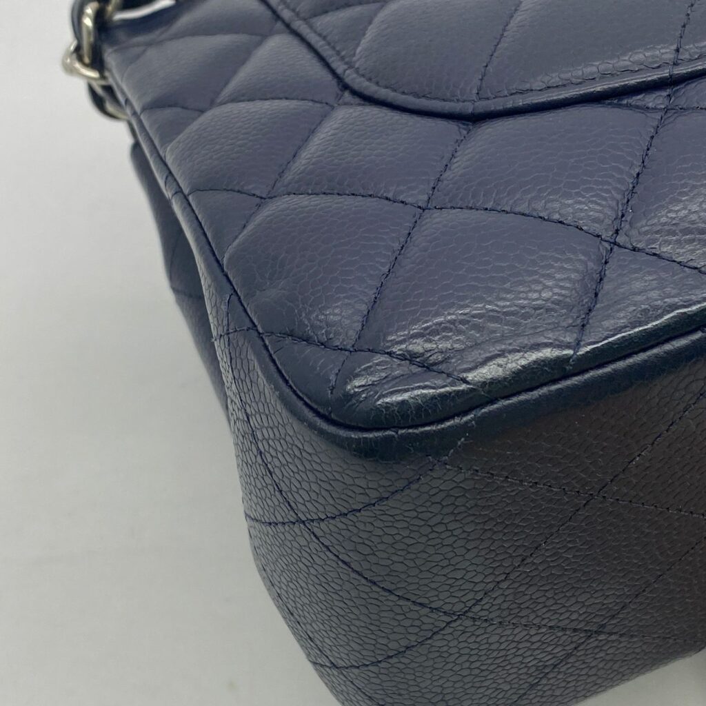 Chanel Jumbo Classic Double Caviar Navy SHW
