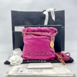 Chanel C22 Mini Caviar Fuchsia GHW