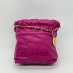 Chanel C22 Mini Caviar Fuchsia GHW