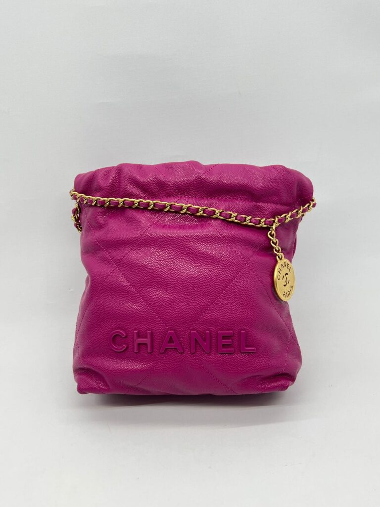 Chanel C22 Mini Caviar Fuchsia GHW