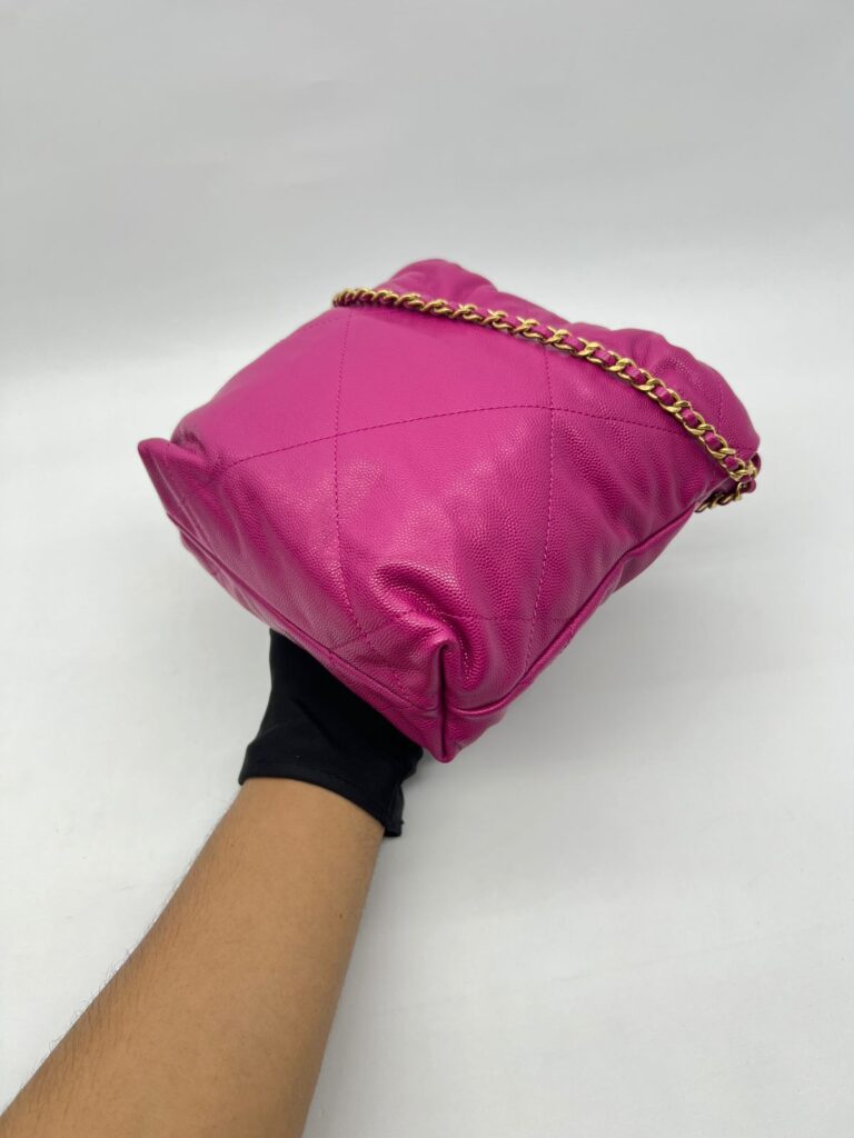 Chanel C22 Mini Caviar Fuchsia GHW