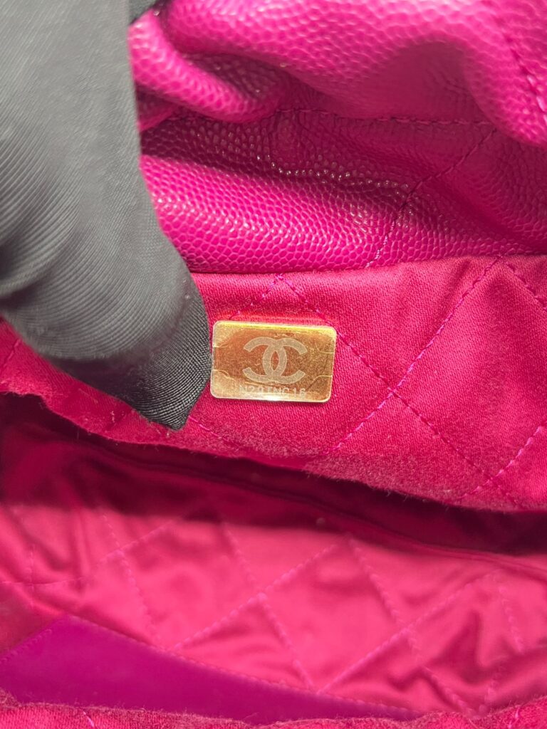 Chanel C22 Mini Caviar Fuchsia GHW