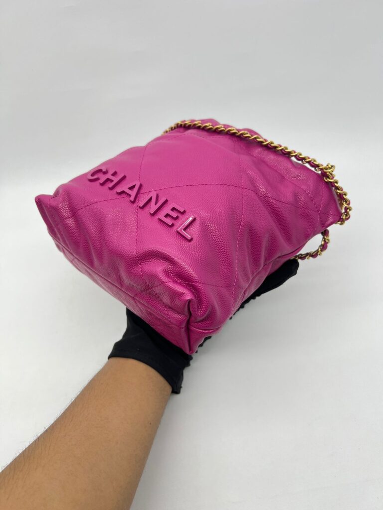 Chanel C22 Mini Caviar Fuchsia GHW
