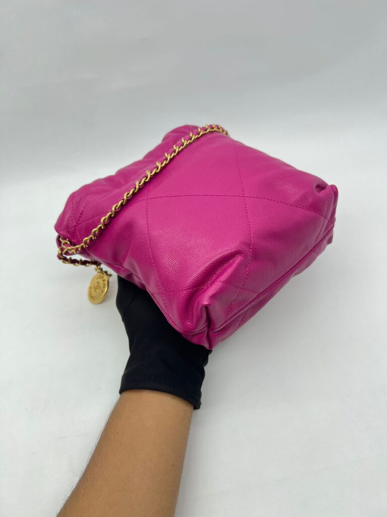 Chanel C22 Mini Caviar Fuchsia GHW
