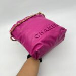 Chanel C22 Mini Caviar Fuchsia GHW
