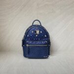 MCM Bebeboo Mini Leather Blue Metallic Crystal