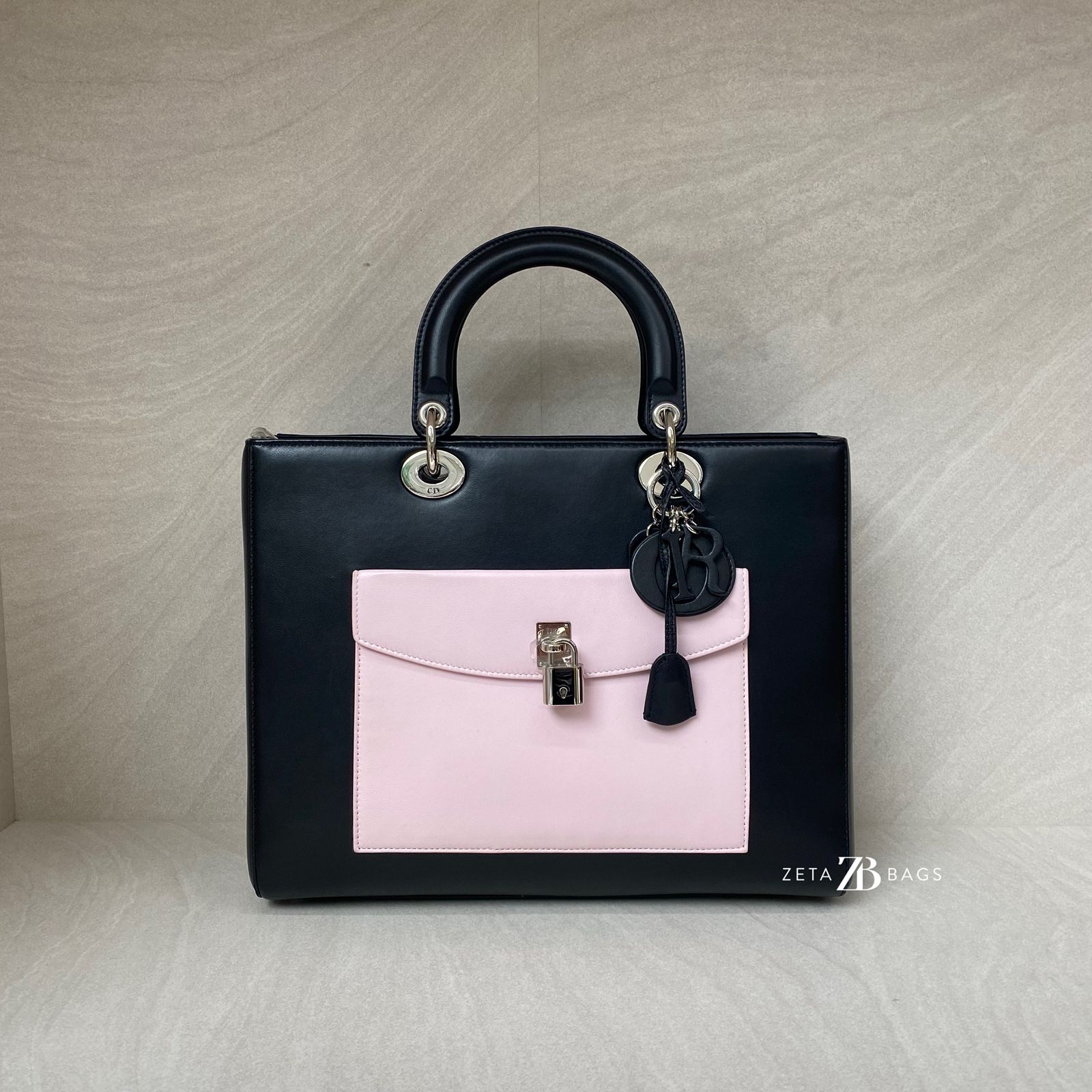 Dior Lady Dior Pockets Black SHW