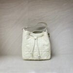 Dior D-Motion Bag White Macrocannage Lambskin GHW