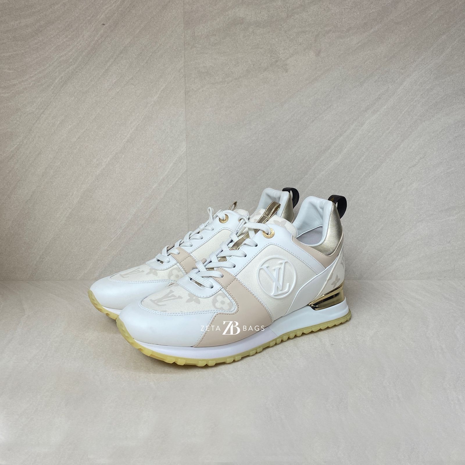 Louis Vuitton Runway Sneakers Beige Canvas
