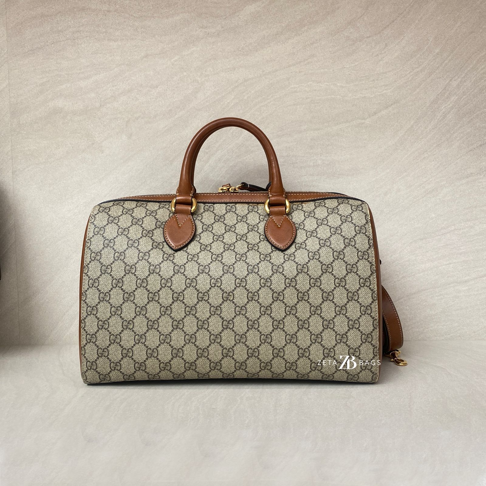 Gucci Boston GG Supreme Brown GHW