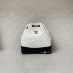 Chanel Gabrielle Small Backpack White Black