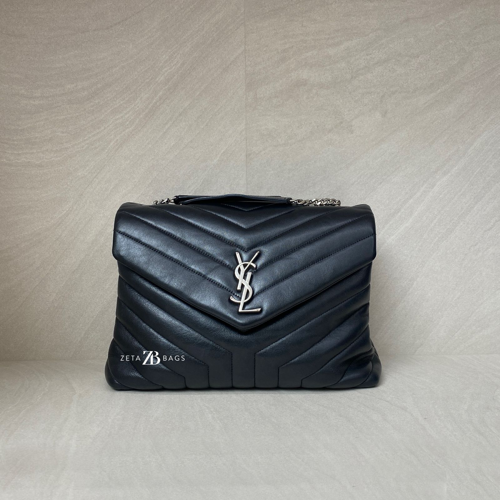 Saint Laurent Lou Lou Medium Black SHW
