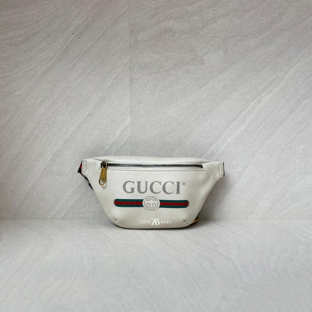 Gucci Bumbag Capitan White Logo GHW