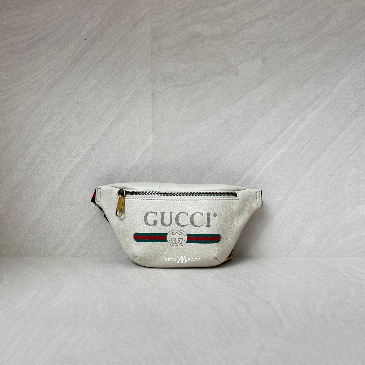 Gucci Bumbag Capitan White Logo GHW