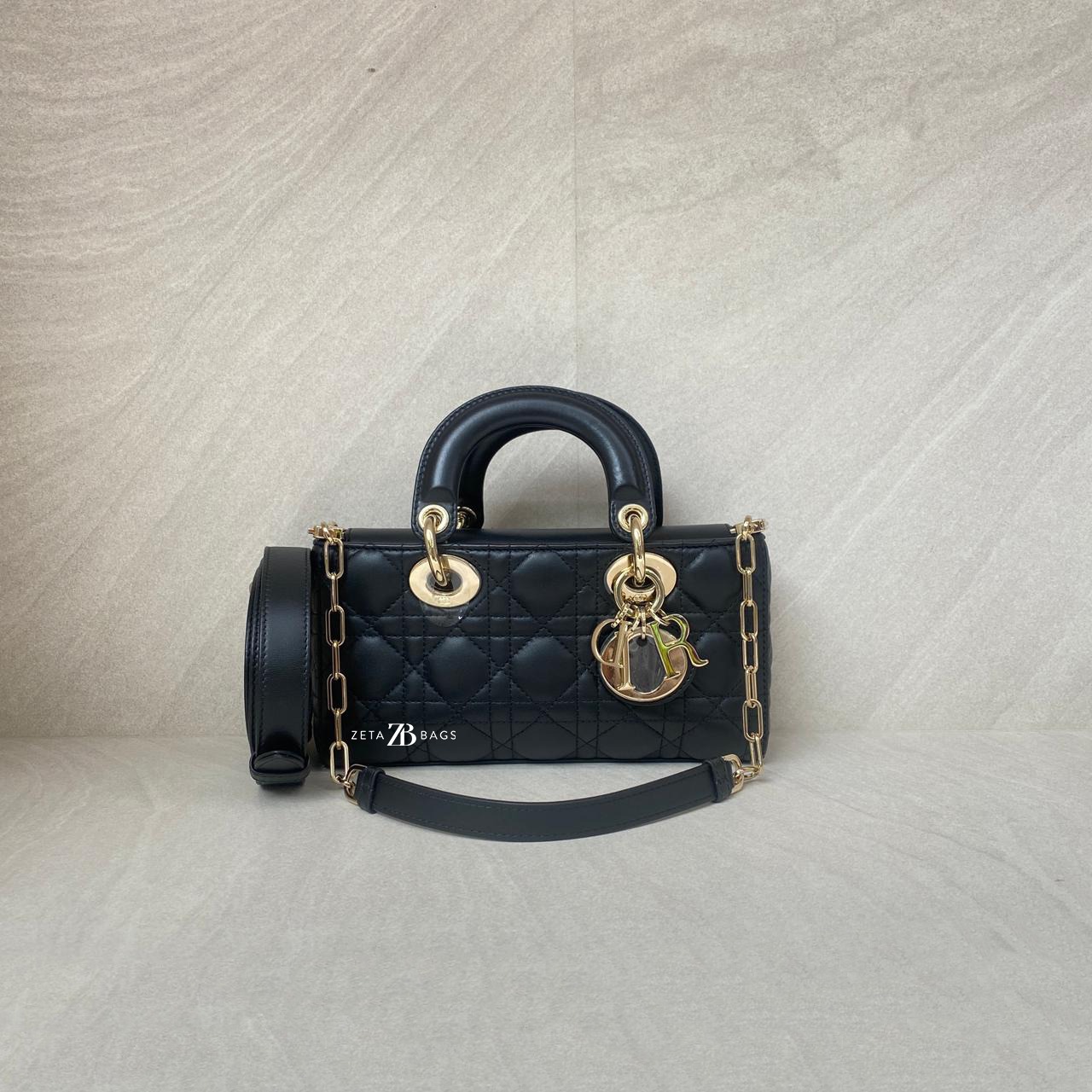 Dior Lady D-Joy Small Black Lambskin LGHW