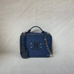 Chanel Filigree Vanity Caviar Navy Black GHW