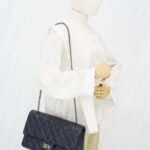 Chanel 2,55 Reissue Flap 227 Calfskin Blue RHW