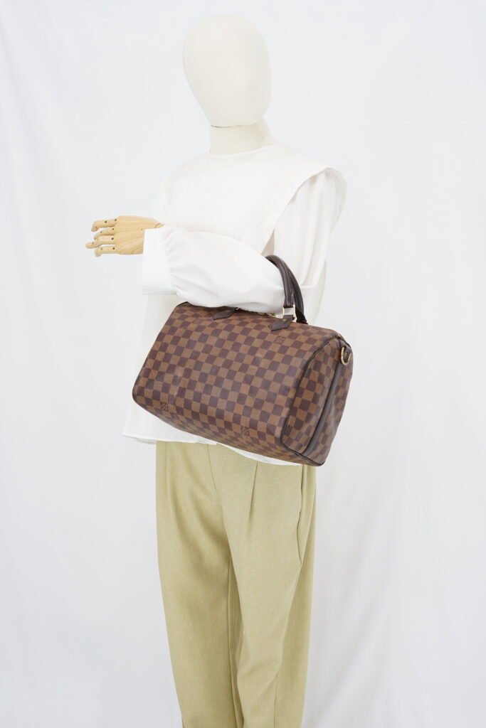Louis Vuitton Speedy Bandou 30 Damier Ebene GHW