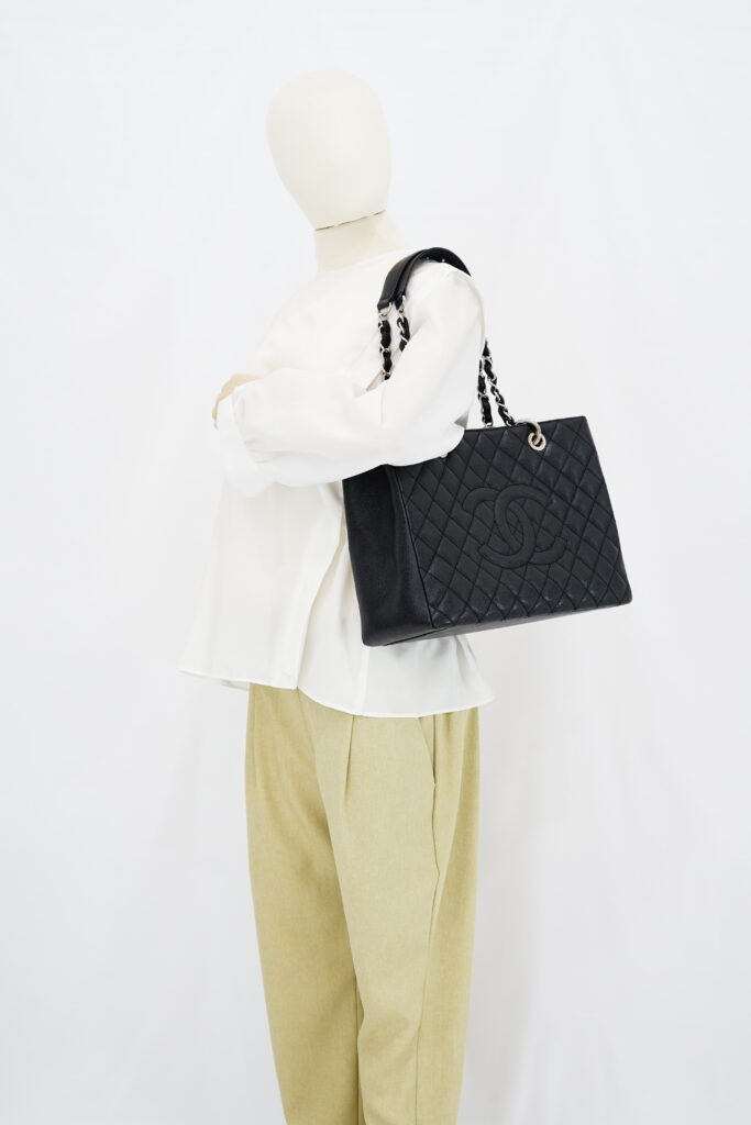 Chanel GST Caviar Black SHW