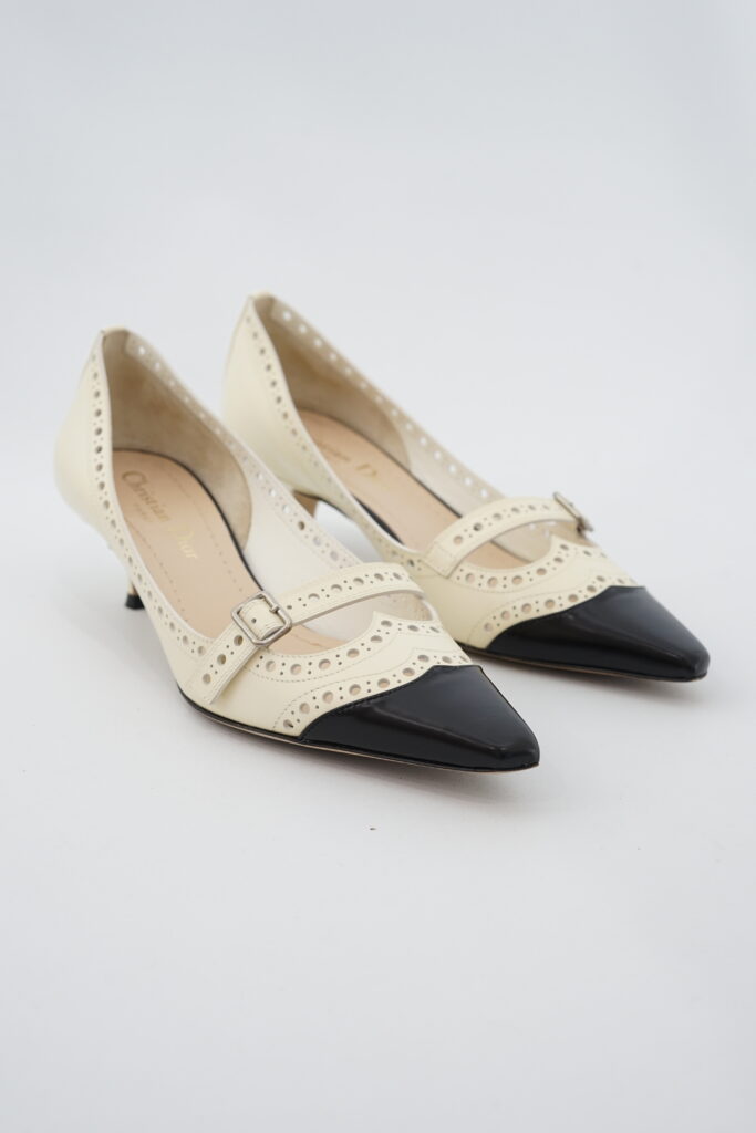 Dior Spectadior Heels Calfskin Black Off White