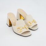 Gucci nappa Horsebit 75 MM Beige GHW
