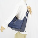 Loewe Hammock Medium Leather Blue Navy SHW