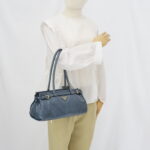 Prada Bonnie Medium In Pelle Soft Lux Avio GHW