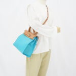 Hermes Herbag 31 Toile Officier Blue Azteque/Naturel Sable AR