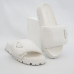 Prada Soft Padded Slide White SHW
